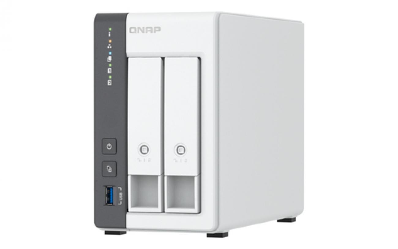 QNAP NAS TS-216G, 2-BAY ARM 4C 2.0GHZ , 2 X SATA 6GB/S 3.5"/2.5", 4GB RAM ON-BOARD, 1 X GBE, 1 X 2.5