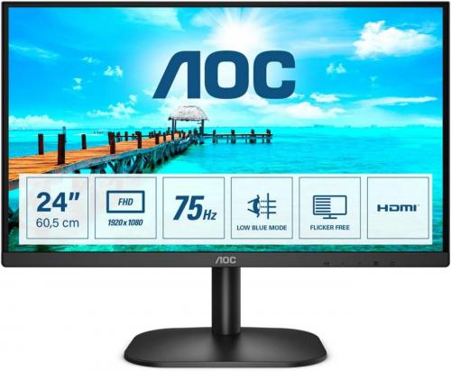 AOC MONITOR 23,8 LED VA 16:9 FHD 4MS 250 CDM,VGA/HDMI