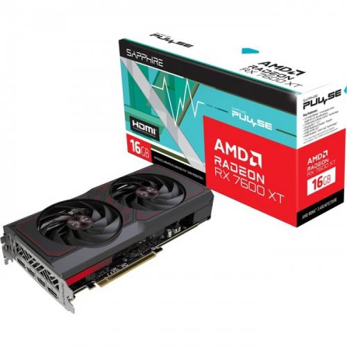 SAPPHIRE VGA RADEON RX 7600 XT, PULSE RX 7600 XT GAMING OC, 16GB GDDR6, 2HDMI/2DP, LITE