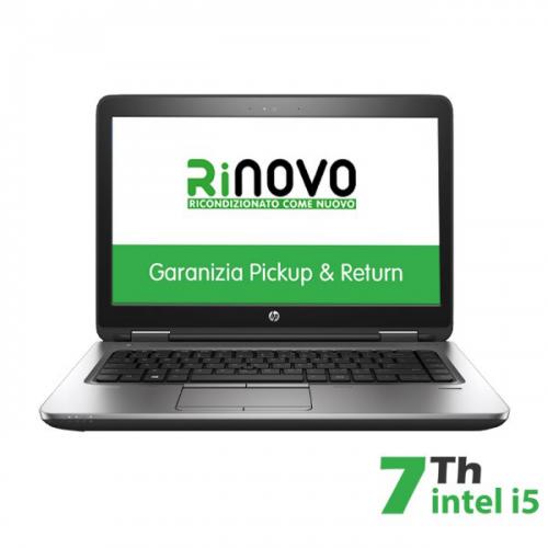 RINOVO NB HP PROBOOK 640 G3 I5-7X00 DDR 16GB SSD 240GB 14" W10P GRADE A 1Y WARRANTY 3 MESI BATTERIA