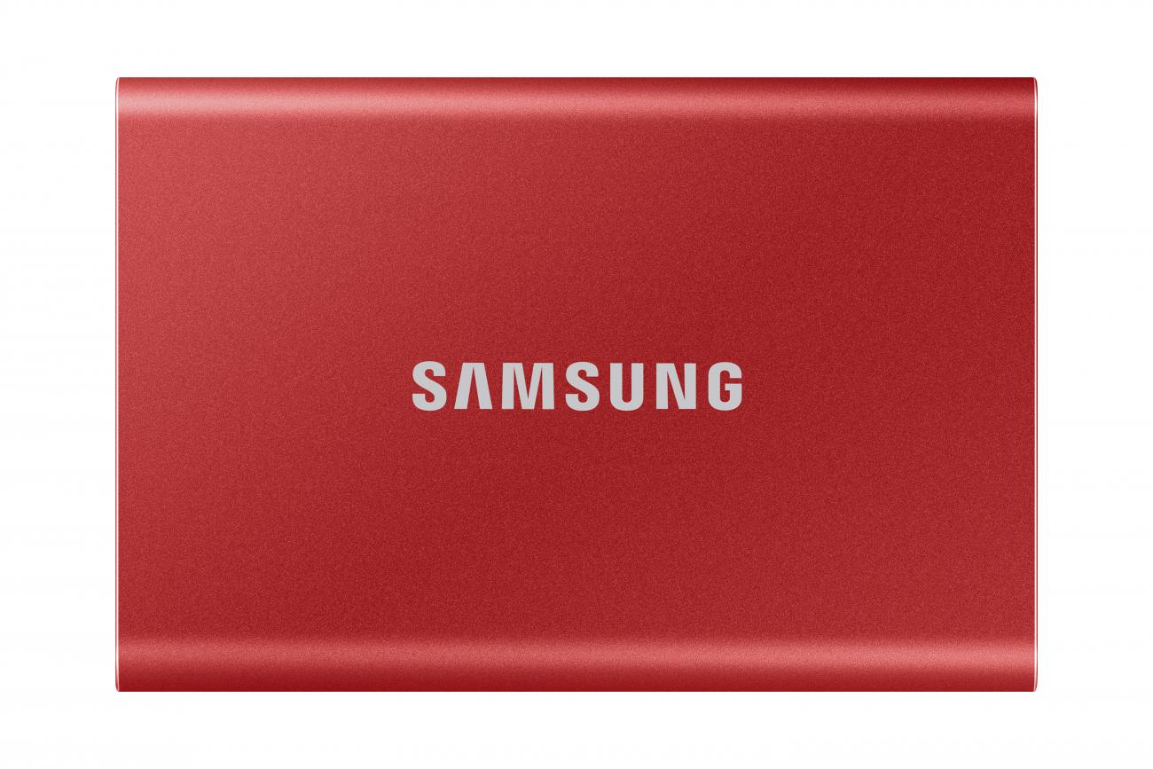 SAMSUNG SSD ESTERNO T7 2TB USB 3.2 ROSSO R/W 1050/1000