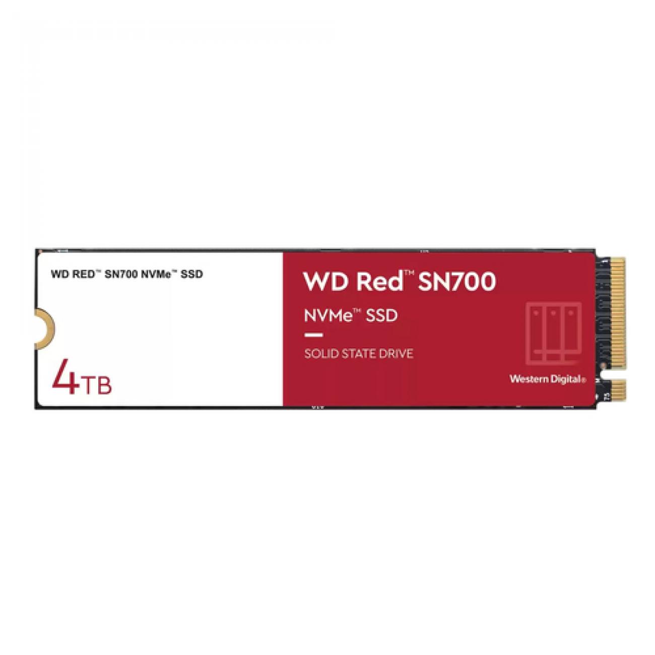 WESTERN DIGITAL SSD INTERNO RED 4TB M.2 2280 Read/Write 3400/3100Mbs