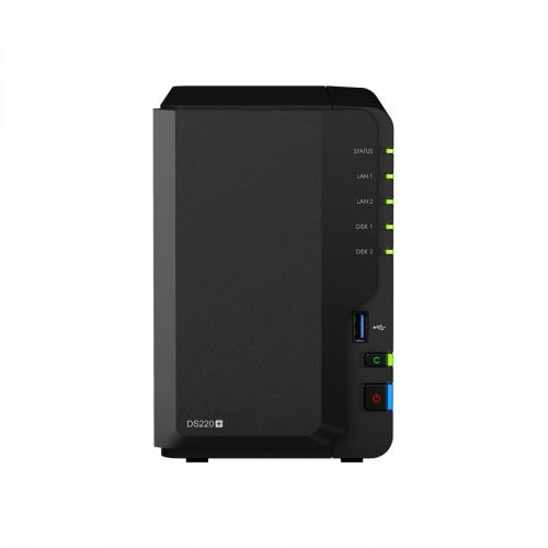 SYNOLOGY NAS TOWER 2BAY 2.5"/3.5" SSD/HDD INTEL CELERON J4125 2GB DDR4 (UP TO 6GB), 2X RJ-45 1GBE, 2