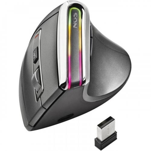 NGS MOUSE VERTICALE ERGONOMICO USB BLUETOOTH CON LUCI LED 7 PULSANTI