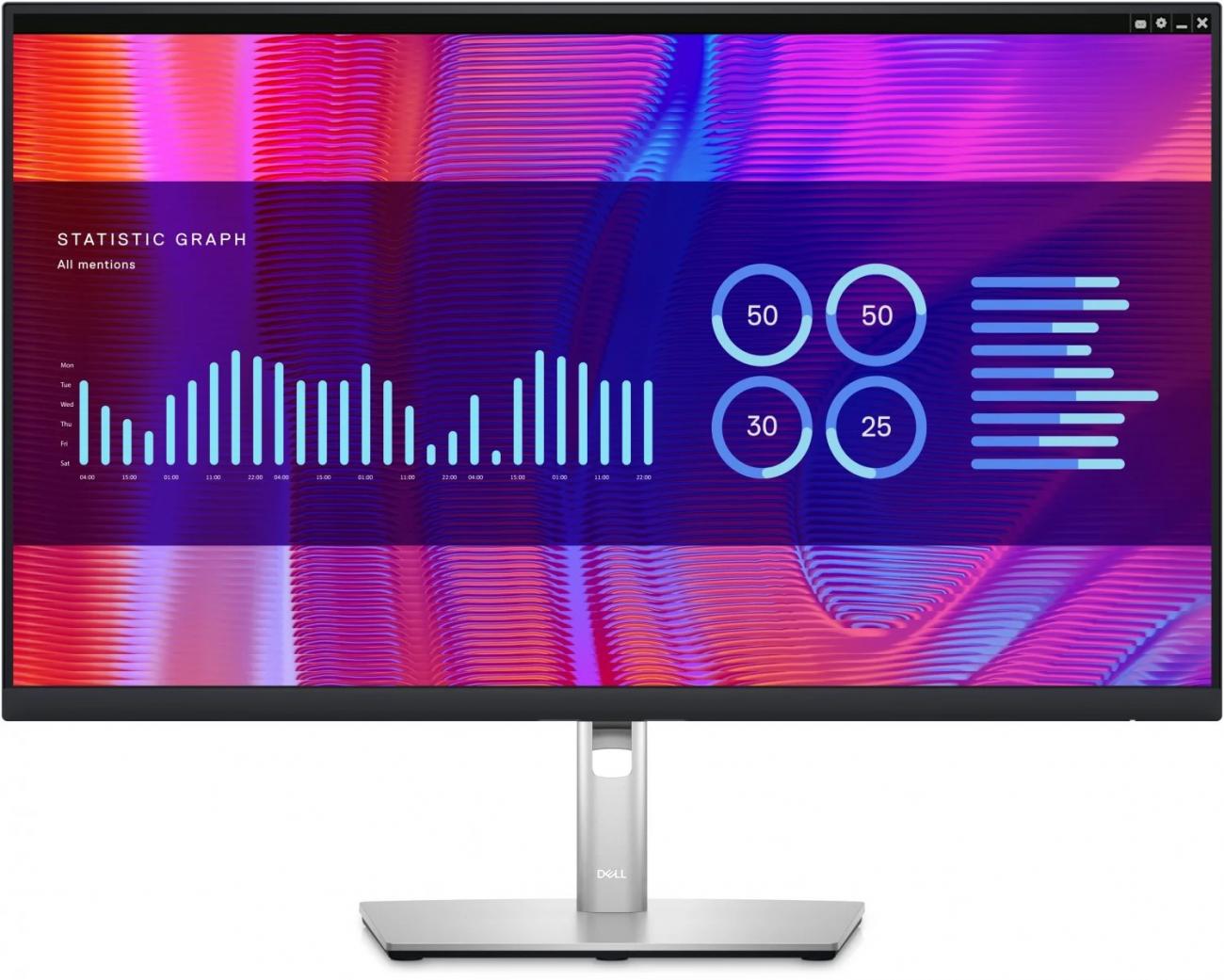 DELL MONITOR 27 LED IPS 16:9 QHD 8MS 350CDM, PIVOT, USB-C, DP/HDMI, 3 ANNI GAR INCL