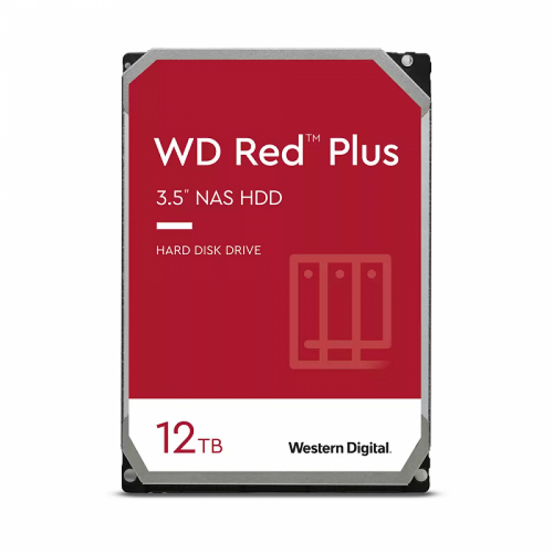 WESTERN DIGITAL HDD RED PLUS 12TB 3,5 7200RPM SATA 6GB/S BUFFER 512MB