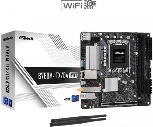 ASROCK MB B760, B760 ITX, LGA1700 2 x DDR4 DIMMs MINI ITX WIFI