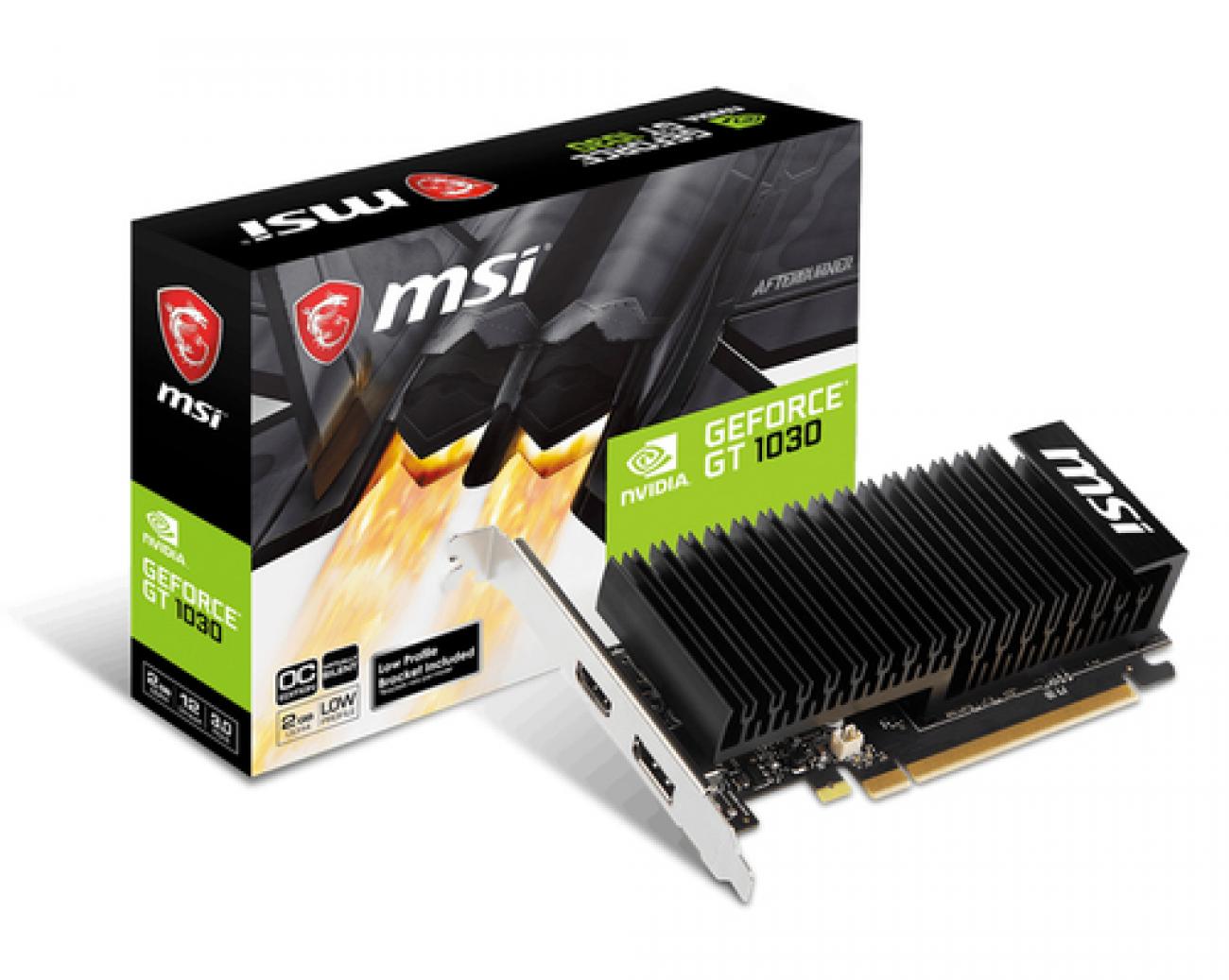 MSI VGA GEFORCE GT 1030, GT 1030 2GHD4 LP OC, 2GB GDDR4, DP/HDMI