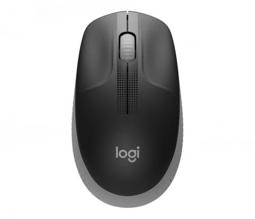 LOGITECH MOUSE WIRELESS M190 FULL-SIZE, OTTICO, USB, GRIGIO