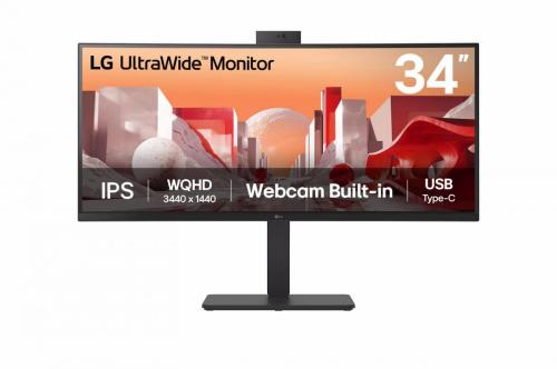 LG MONITOR CURVO 34 LED IPS 21:9 3440 x 1440 5ms 300 CDM, WEBCAM, REG ALTEZZA, USB-C DOCK, DP/HDMI