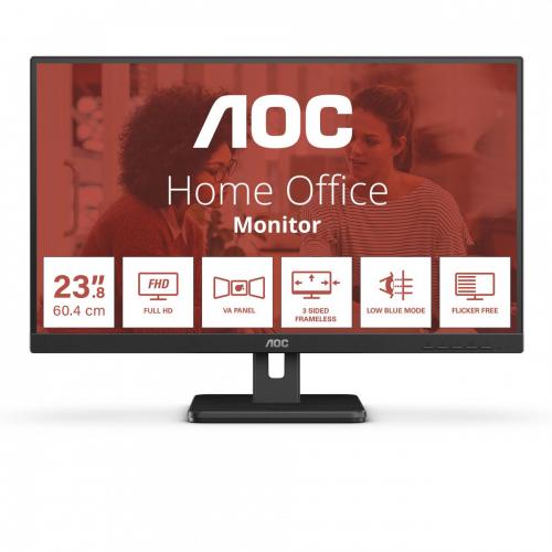 AOC MONITOR 23,8 LED VA FHD 16:9 4MS 300 CDM, VGA/DP/HDMI, MULTIMEDIALE