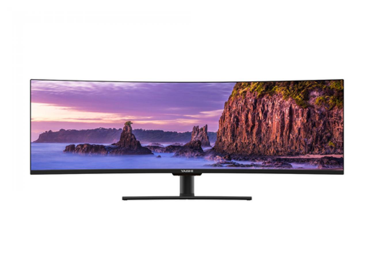 YASHI MONITOR CURVO 49 LED IPS 32:9 3840 X 1080, 4MS 144HZ 350 CDM, REG ALTEZZA, DP/HDMI, MULTIMEDIALE