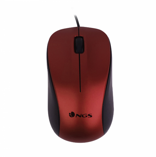 NGS MOUSE OTTICO 1200 DPI CON FILO ROSSO