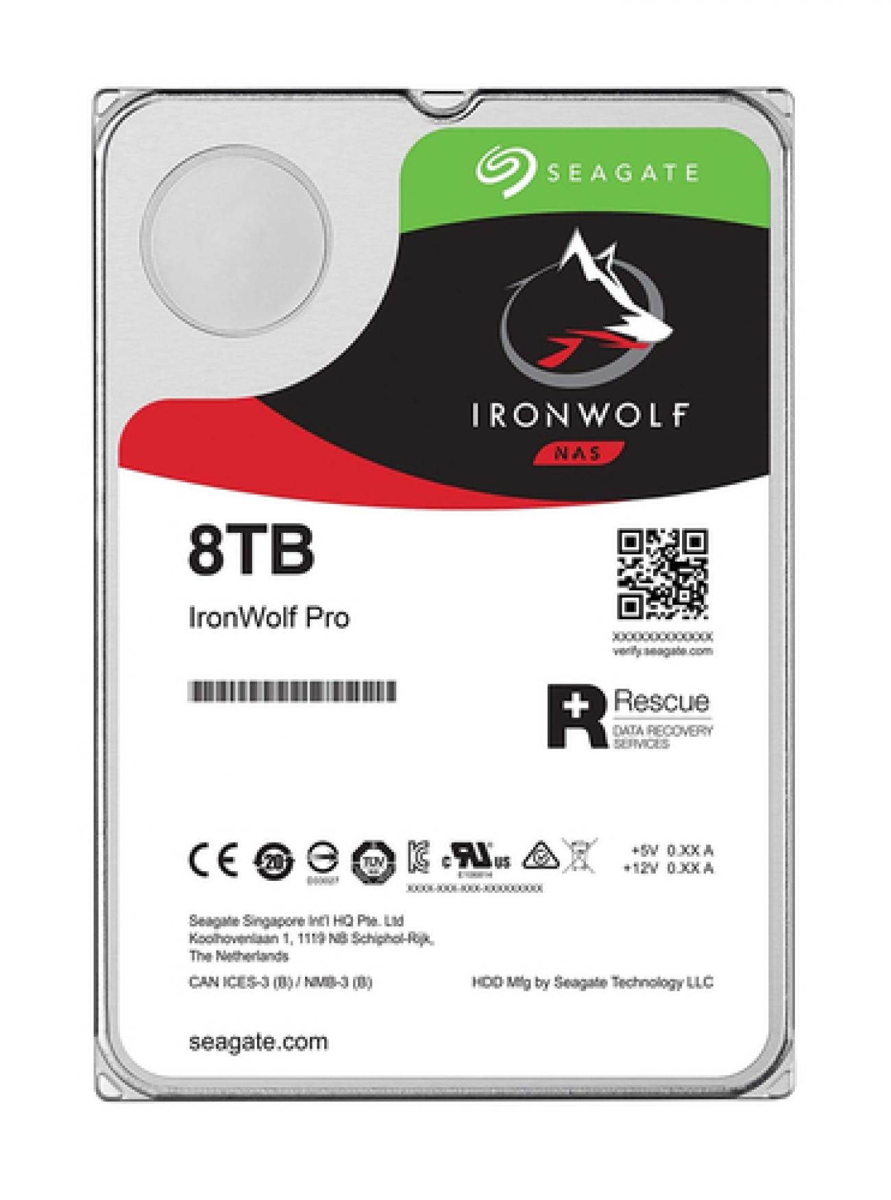 SEAGATE HDD IRONWOLF 8TB 3.5 7200RPM SATA 6GB/S BUFFER 256MB