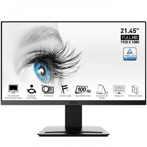 MSI MONITOR 21,5 LED VA 16:9 FHD 1MS 250 CDM, INCLINABILE, VESA 75X75, VGA/HDMI