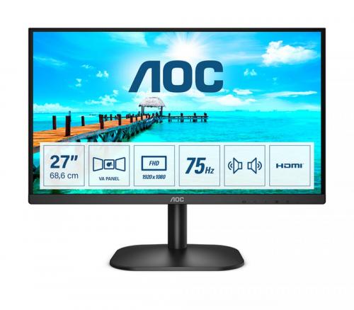 AOC MONITOR 27 LED VA 16:9 FHD 4MS 250 CDM, VGA/DVI, MULTIMEDIALE SCATOLA DANNEGGIATA