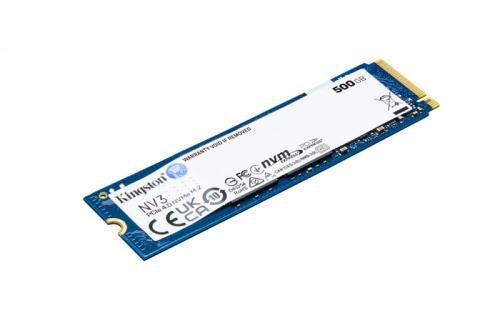 KINGSTON SSD INTERNO NV3 NVM 500GB M,2 PCIe 4,0 R/W 3500/2100