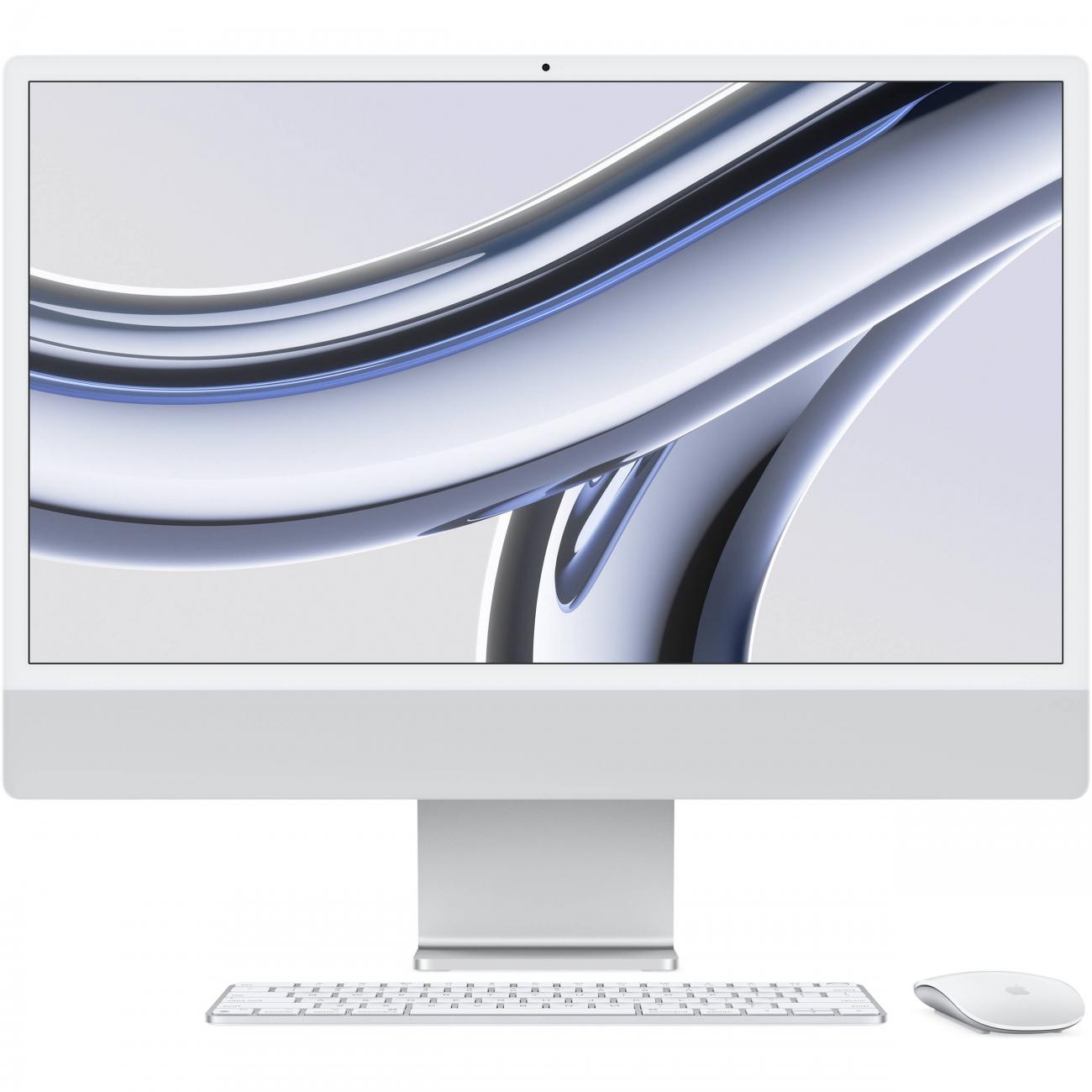 APPLE 24INCH IMAC WITH RETINA 4.5K DISPLAY M3 CHIP WITH 8CORE CPU 8CORE GPU 8GB 256GB SSD SILVER