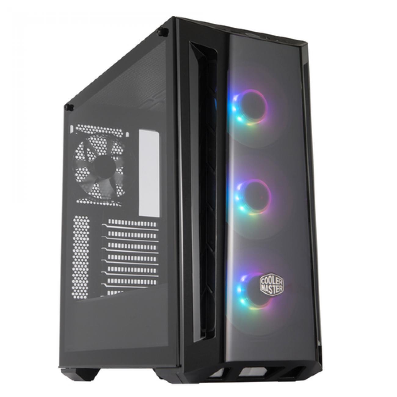 COOLER MASTER CASE MASTERBOX MB520 MID-TOWER ATX, 7 SLOT ESPANSIONE, 2XUSB 3.2, 3X120MM ARGB FAN FRONT, 1X120MM FAN REAR, ARGB