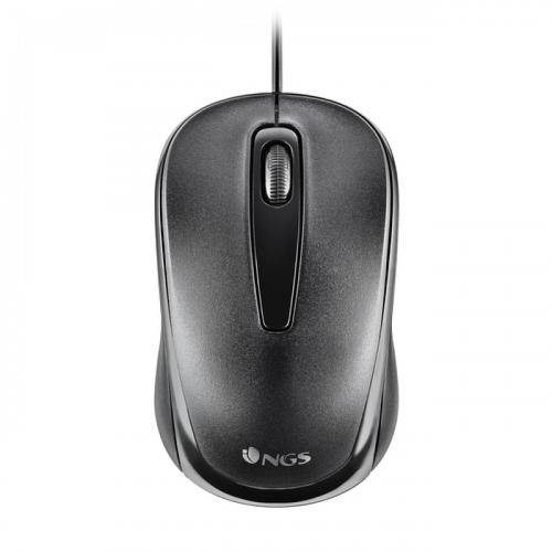 NGS MOUSE OTTICO 1200DPI USB 2 TASTI NERO