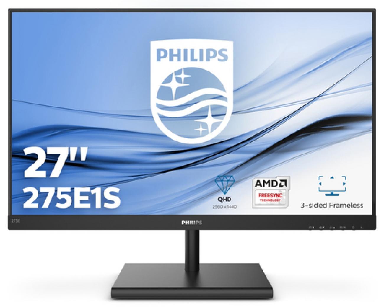 PHILIPS MONITOR 27 LED IPS 16:9 QHD 4MS 250 CDM, VGA/DP/HDMI