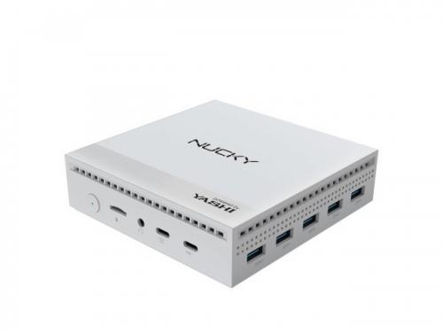 YASHI MINI PC WHITE NUCKY Celeron Quad Core N100 8GB 256GB SSD WIN 11 PRO