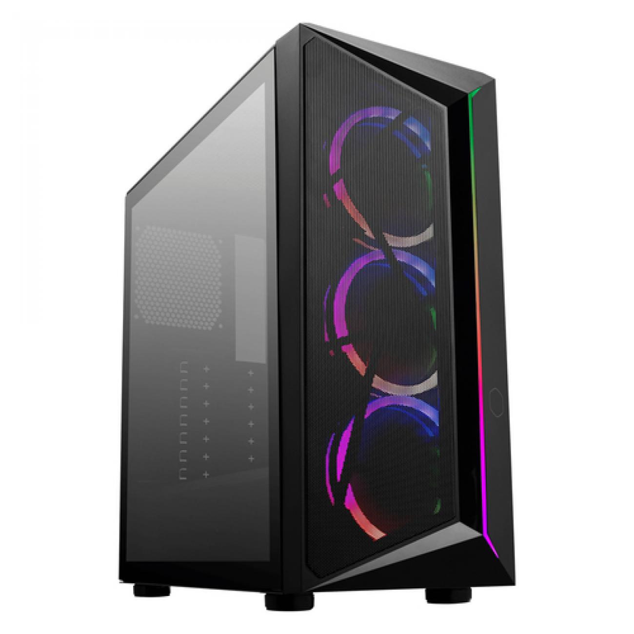 COOLER MASTER CASE W/O ODD ARGB, SIDE-PANEL, MINI-TOWER, MICRO-ATX MINI-ITX