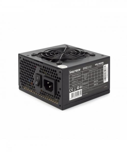 VULTECH ALIMENTATORE MICRO ATX, 500W VENTOLA TERMOREGOLATA, SERIE ESSENCE