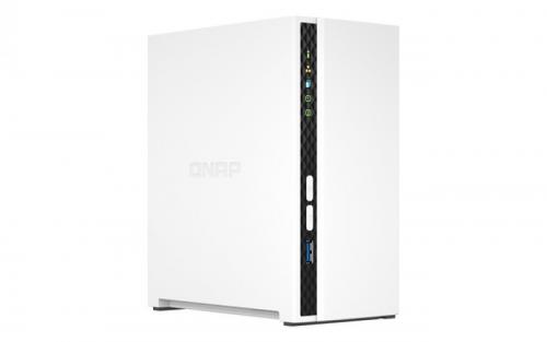 QNAP NAS TOWER 2BAY ARM 4CORE 2.0GHz 2xSATA 6GB/S 3.5"/2.5" 2GB RAM ON-BOARD 1xGBE, 1xUSB3.2 GEN1, CAPACITA MAX 18TB A BAY