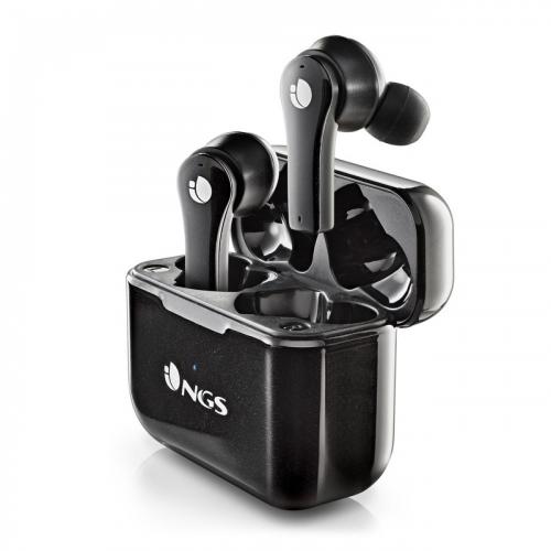 NGS AURICOLARI STEREO BLUETOOTH 5.1 ARTICA BLOOM BASE DI RICARICA Touch sensor Vivavoce BLACK