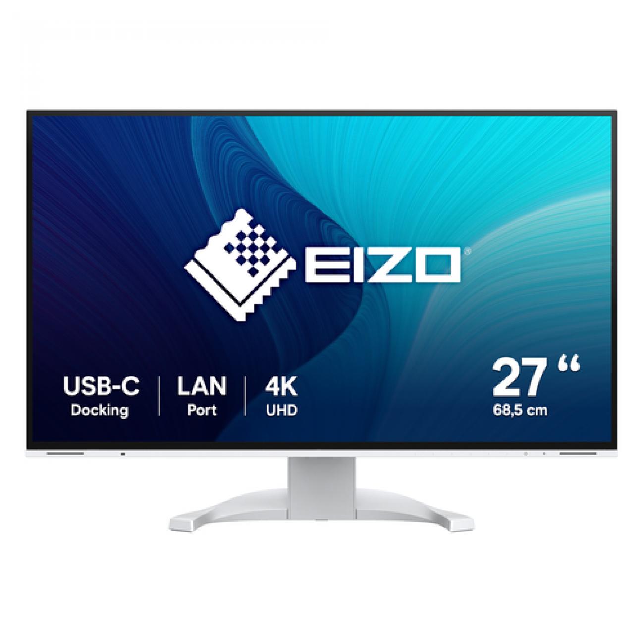 EIZO MONITOR 27 LED IPS 16:9 4K UHD, 5MS 350 CDM, PIVOT, USB-C, DP/HDMI, MULTIMEDIALE, FLEXSCAN EV27