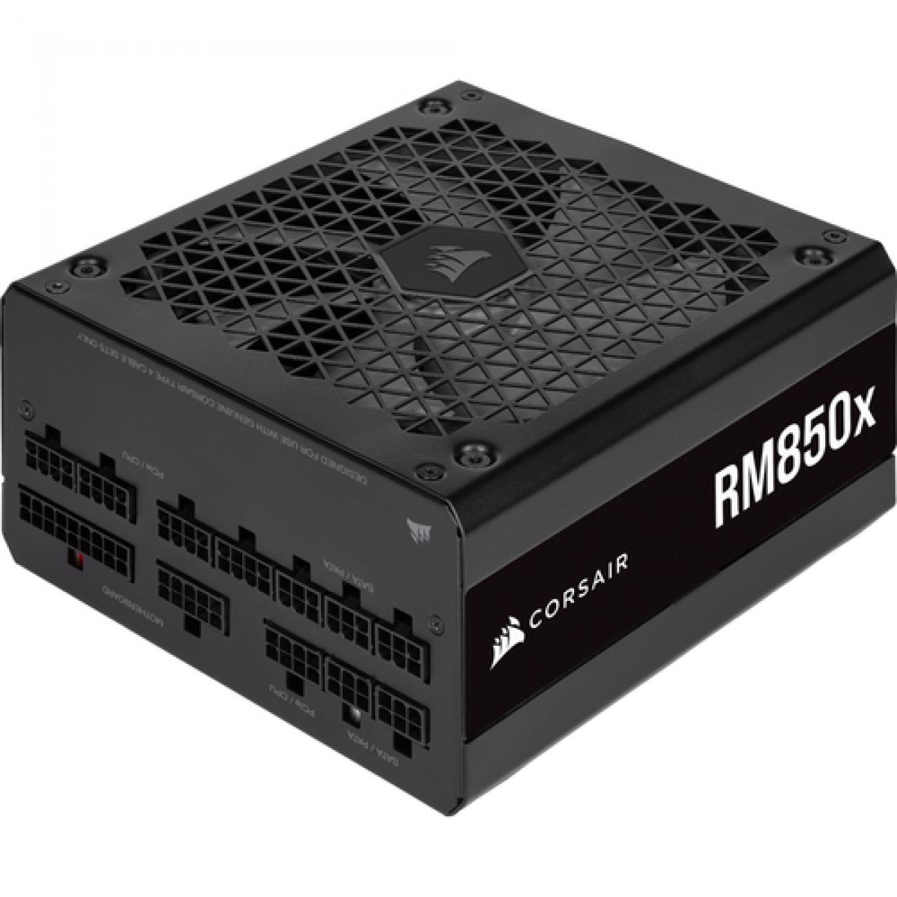 CORSAIR ALIMENTATORE RMX SERIES 2021, RM850X, 850 WATT, GOLD, FULLY MODULAR POWER SUPPLY, EU VERSION