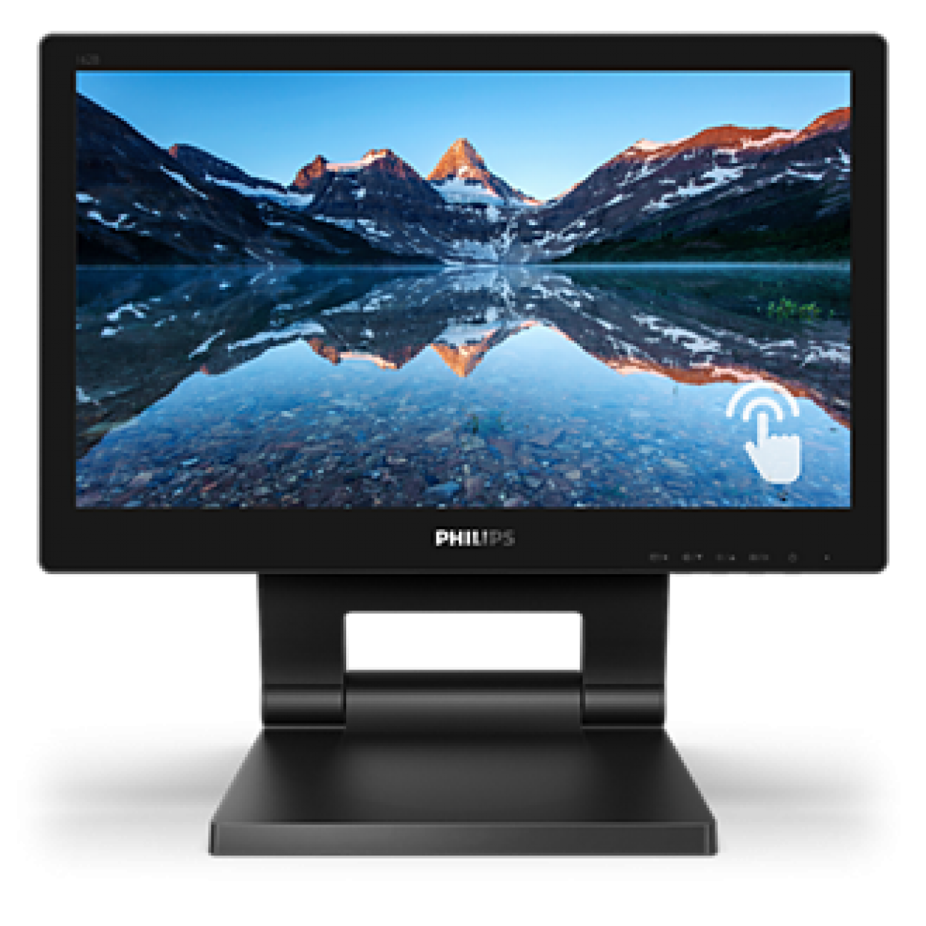 PHILIPS MONITOR TOUCH 15,6 1366x768, IP54, 1O PUNTI TOCCO, VGA/DVI/DP/HDMI, MULTIMEDIALE