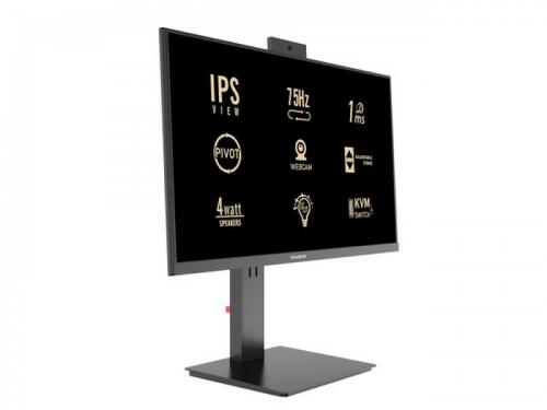 YASHI MONITOR 24 LED IPS 16:9 FHD 1MS 300 CDM, WEBCAM, DP/HDMI, PIVOT, MULTIMEDIALE