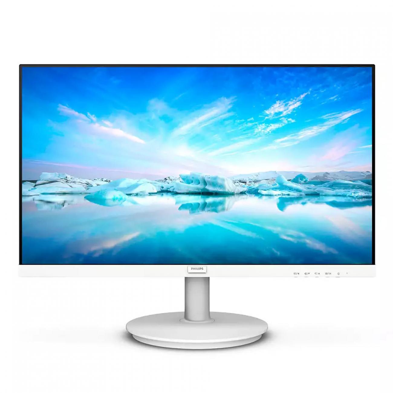 PHILIPS MONITOR 23,8 LED IPS 16:9 FHD 4MS 250 CDM, INCLINABILE, VGA/HDMI, MULTIMEDIALE, BIANCO