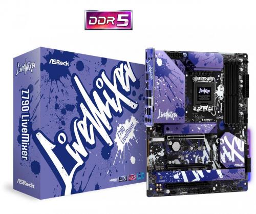 ASROCK MB Z790, Z790 LIVEMIXER, LGA 1700, 4DDR5, ATX