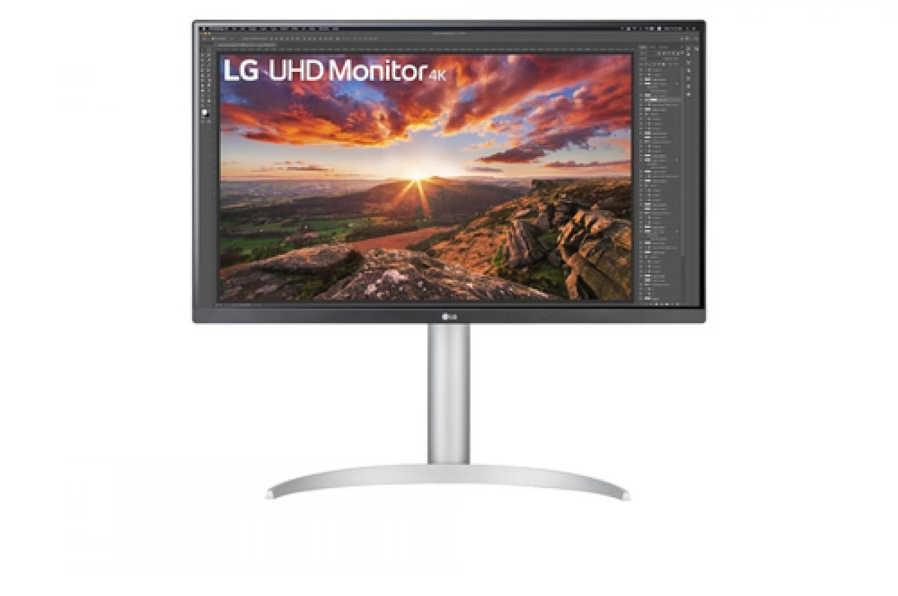 LG MONITOR 27 LED IPS 16:9 3840 x 2160 HDR400 5ms 400 CDM, PIVOT, USB-C DOCK, DP/HDMI, MULTIMEDIAL