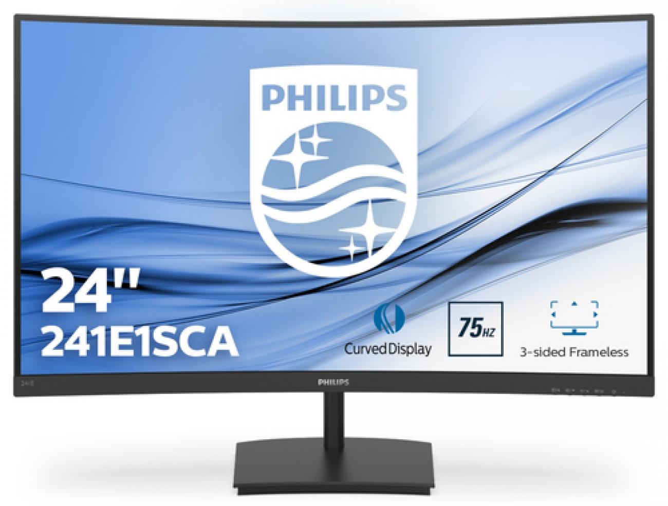 PHILIPS MONITOR CURVO 23,6 VA FHD 4MS 250CDM, VGA/HDMI MULTIMEDIALE