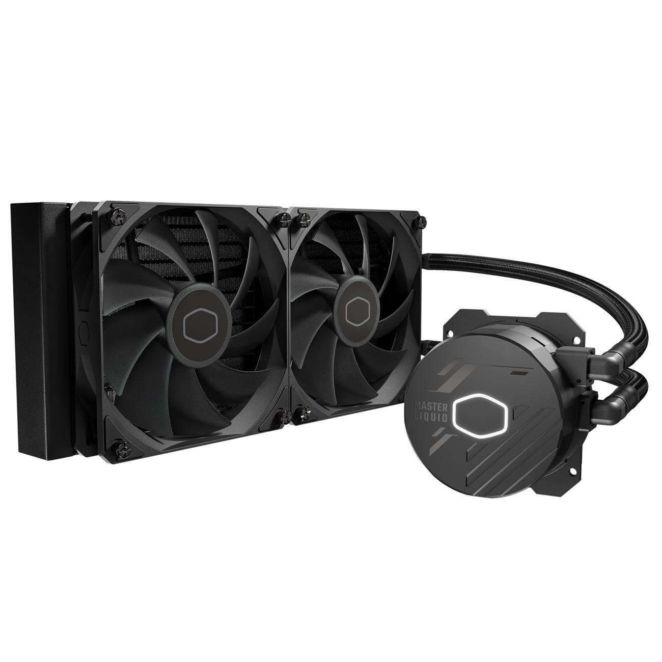 COOLER MASTER DISSIPATORE A LIQUIDO MASTERLIQUID 240L CORE 240MM RAD, SICKLEFLOW 120, 1-3 SPLITTER P