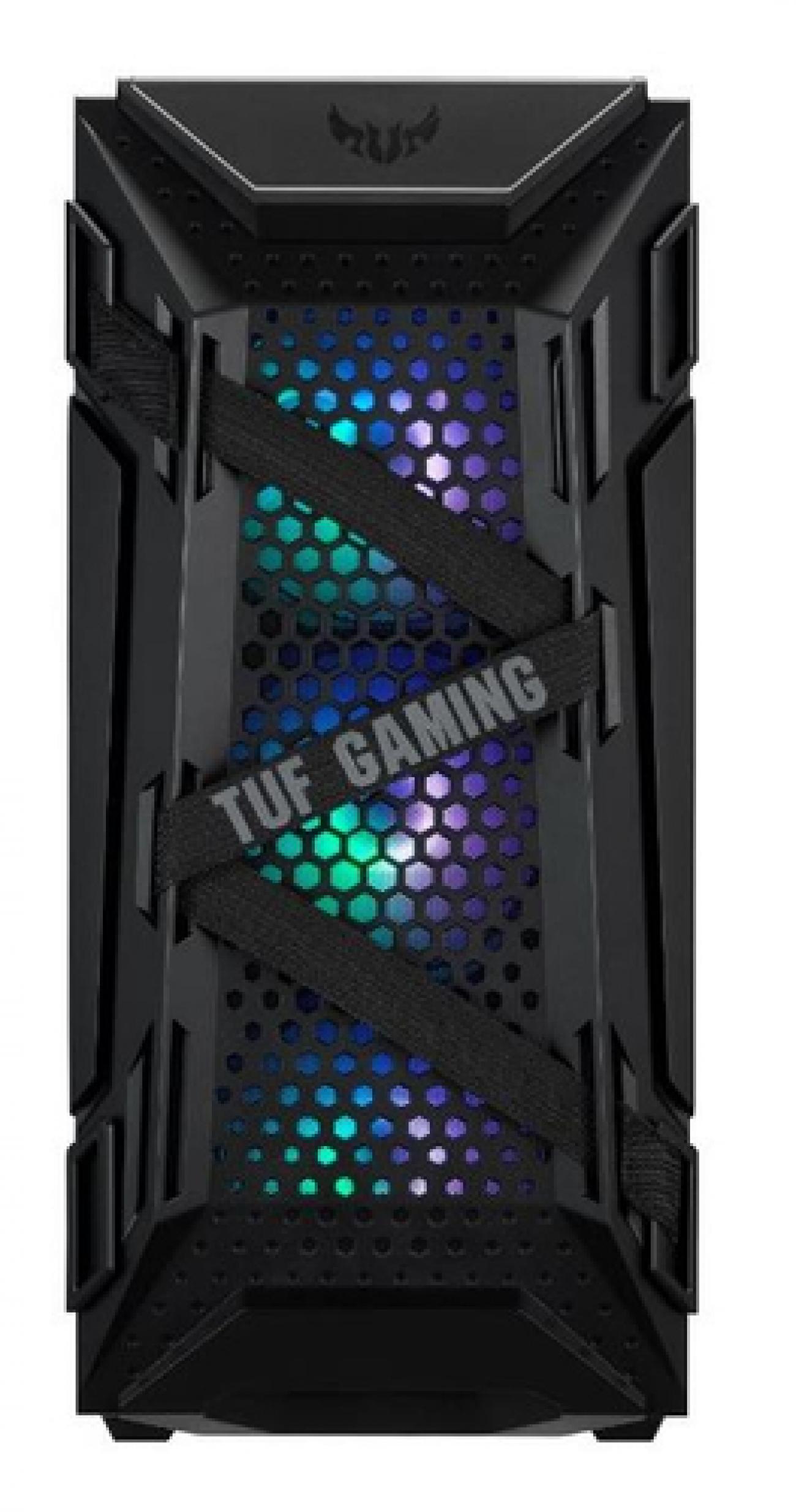 ASUS CASE GAMING GT301 TUF GAMING ATX, MID TOWER, 7 SLOT ESPANSIONE, 3X120MM FRONT, 1X120MM REAR, BL