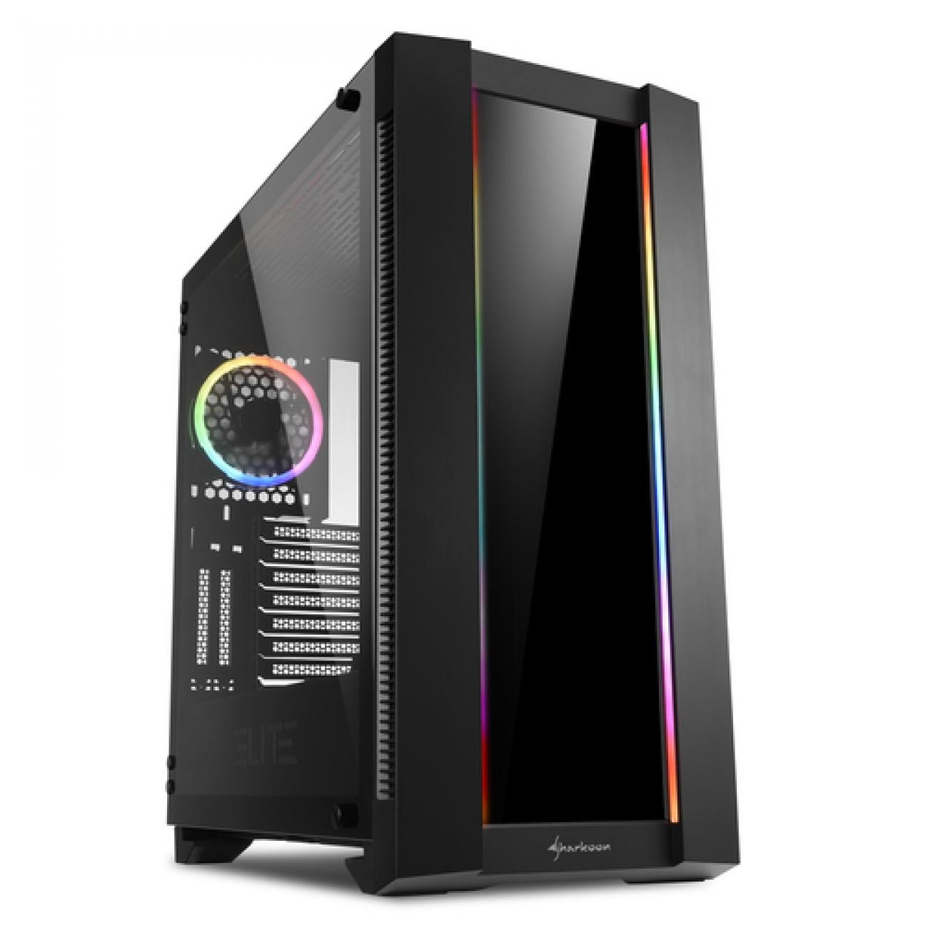 SHARKOON CASE ELITE SHARK CA200G ATX, 2XUSB3.0 ,2X