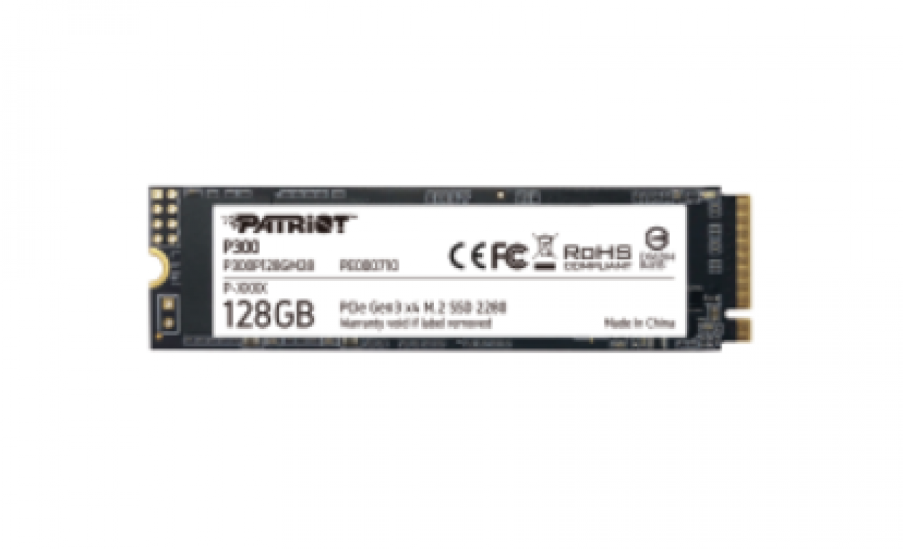 PATRIOT SSD INTERNO P300 128GB M.2 PCIE R/W 1600/600 GEN 3X4