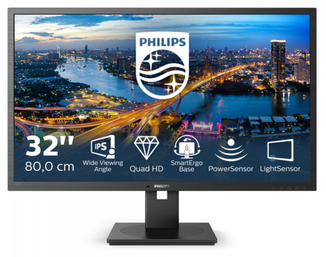 PHILIPS MONITOR 32 LED IPS 16:9 2560x1440 4MS 250 CDM, DP/HDMI, PIVOT, MULTIMEDIALE