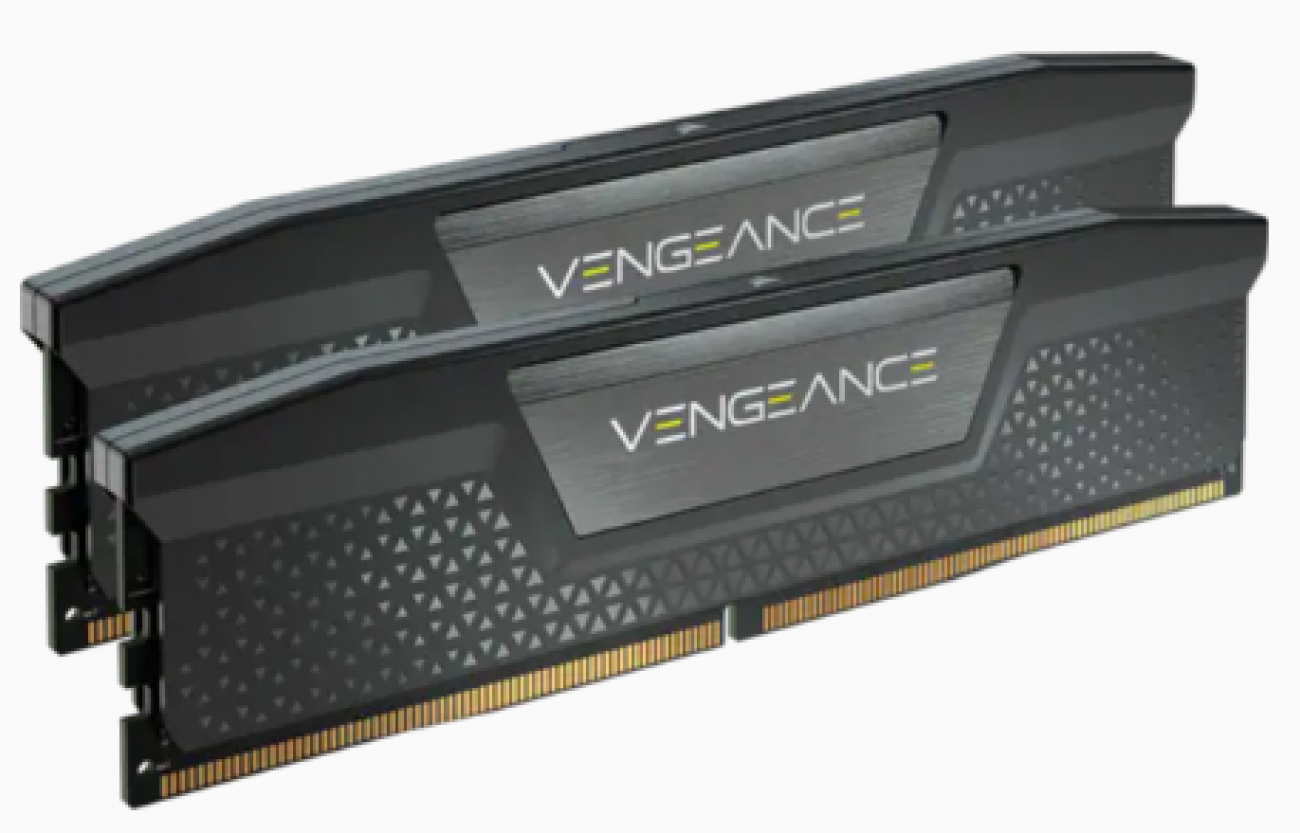 CORSAIR RAM VENGEANCE DDR5 16GB 2X8GB DDR5 5200 PC5-41600 C40 1.25V INTEL XMP MEMORY - BLACK