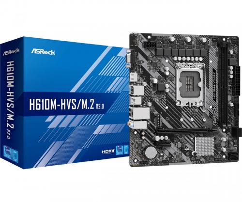 ASROCK MB H610, H610M-HVS/M.2 R2.0, LGA1700 , mATX