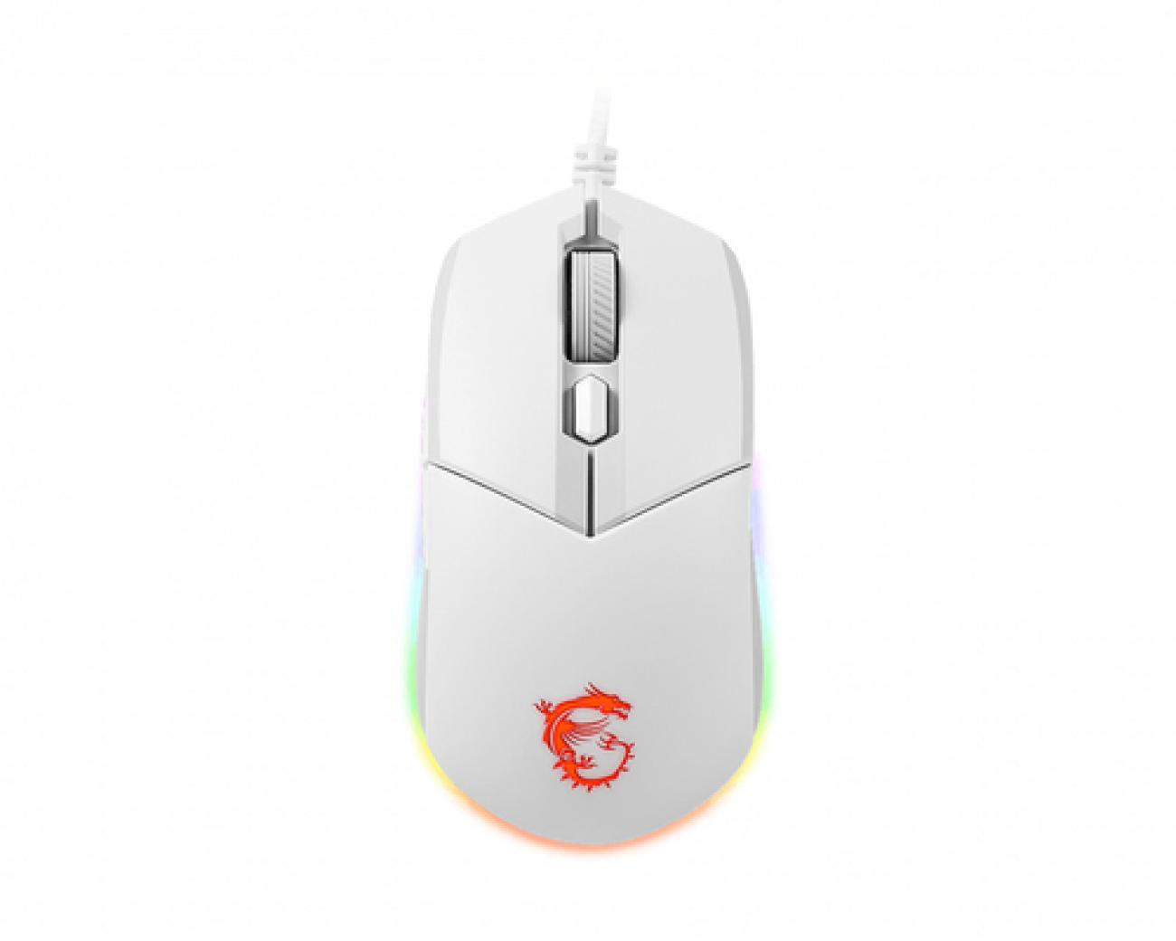 MSI MOUSE GAMING CLUTCH GM11 WIRED LED ROSSO SENSORE OTTICO